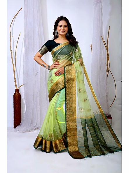 organza saree