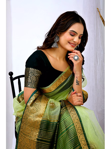 organza silk saree​