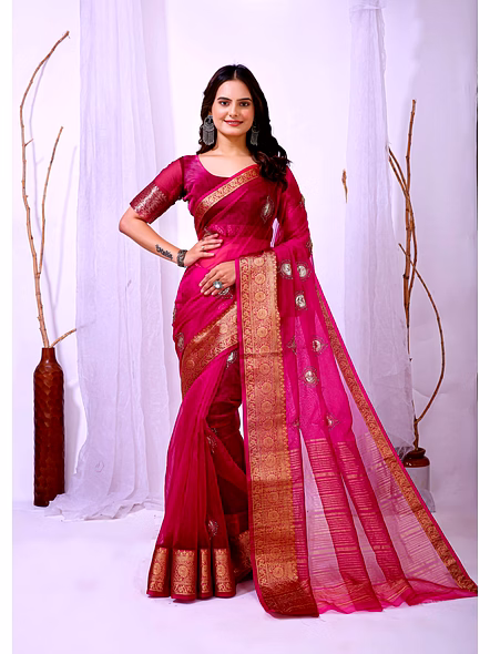 organza saree