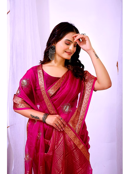 organza silk saree​