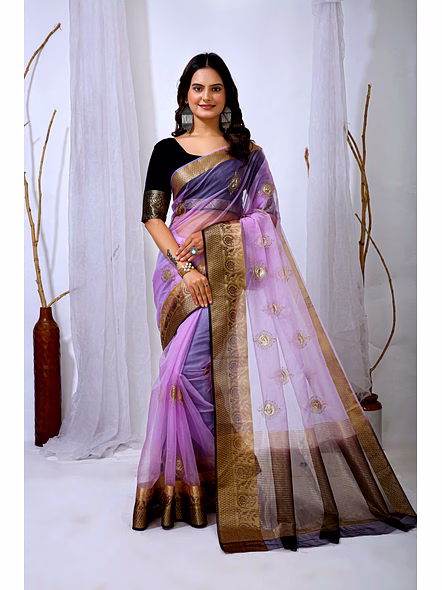 organza saree
