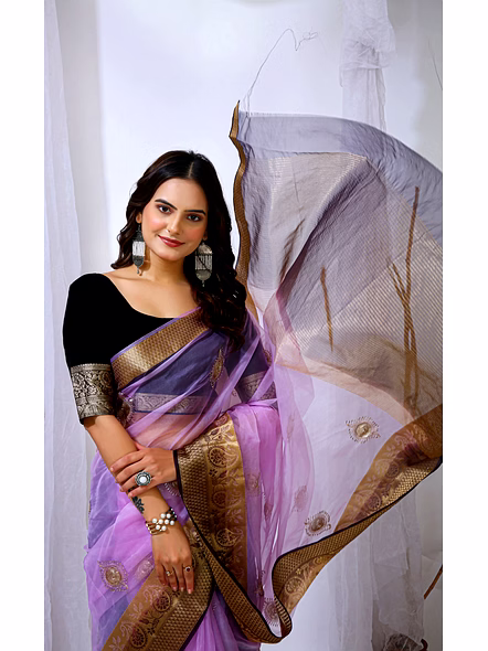 organza silk saree​