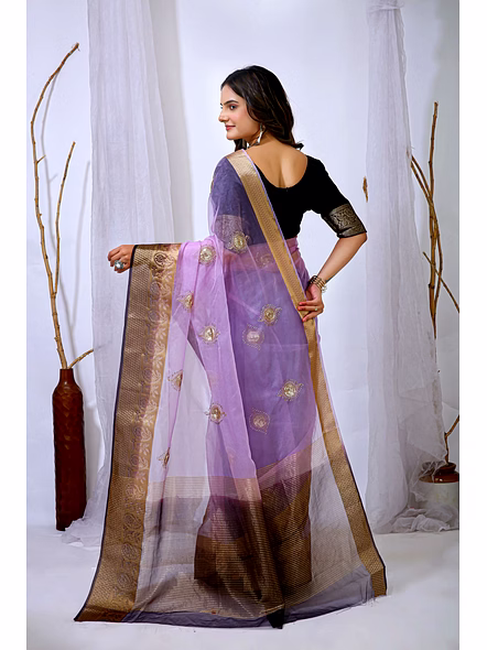 organza tissue silk saree