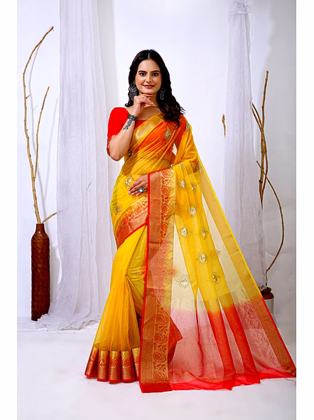 organza saree