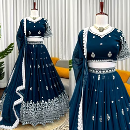 queen bridal sangeet wear lehenga choli with sequence work