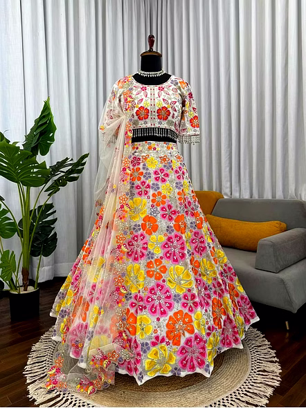 georgette lehenga choli