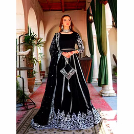 queen velvet lehenga set for regal celebrations