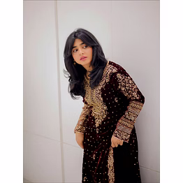 shiv plain velvet kurti set for women