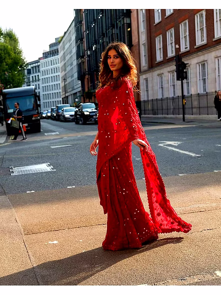 georgette saree for wedding