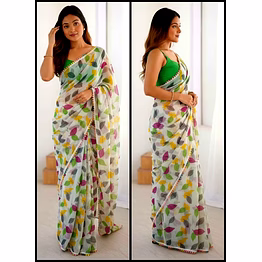 shiv printed georgette saree