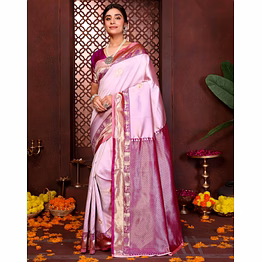 shiv wine banarasi kanjivaram jacquard silk saree