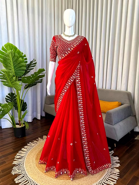 fendi fabric saree