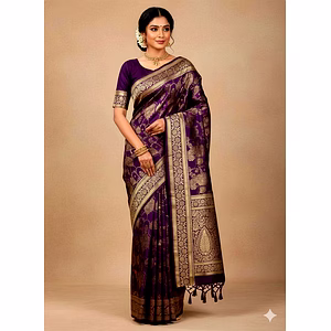 Banarasi Soft Lichi Silk Saree
