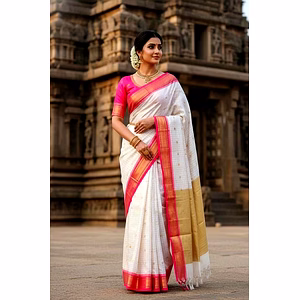 Aura Silk Saree with Zari Work