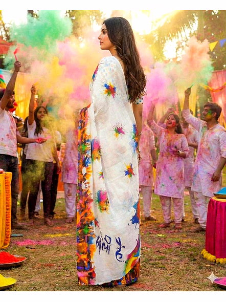 saree for holi