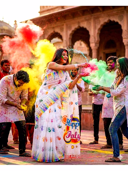 saree for holi