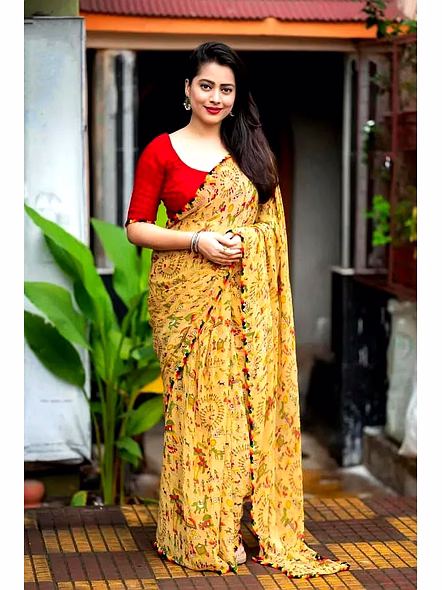 warli print sarees
