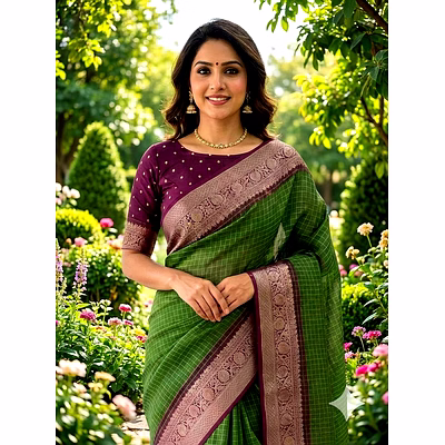 chitra tex premium dola silk saree with elegant zari work