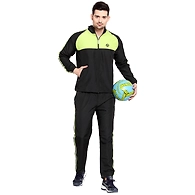 Vella Black Neon Color Radium Tape Tracksuit-M-Black