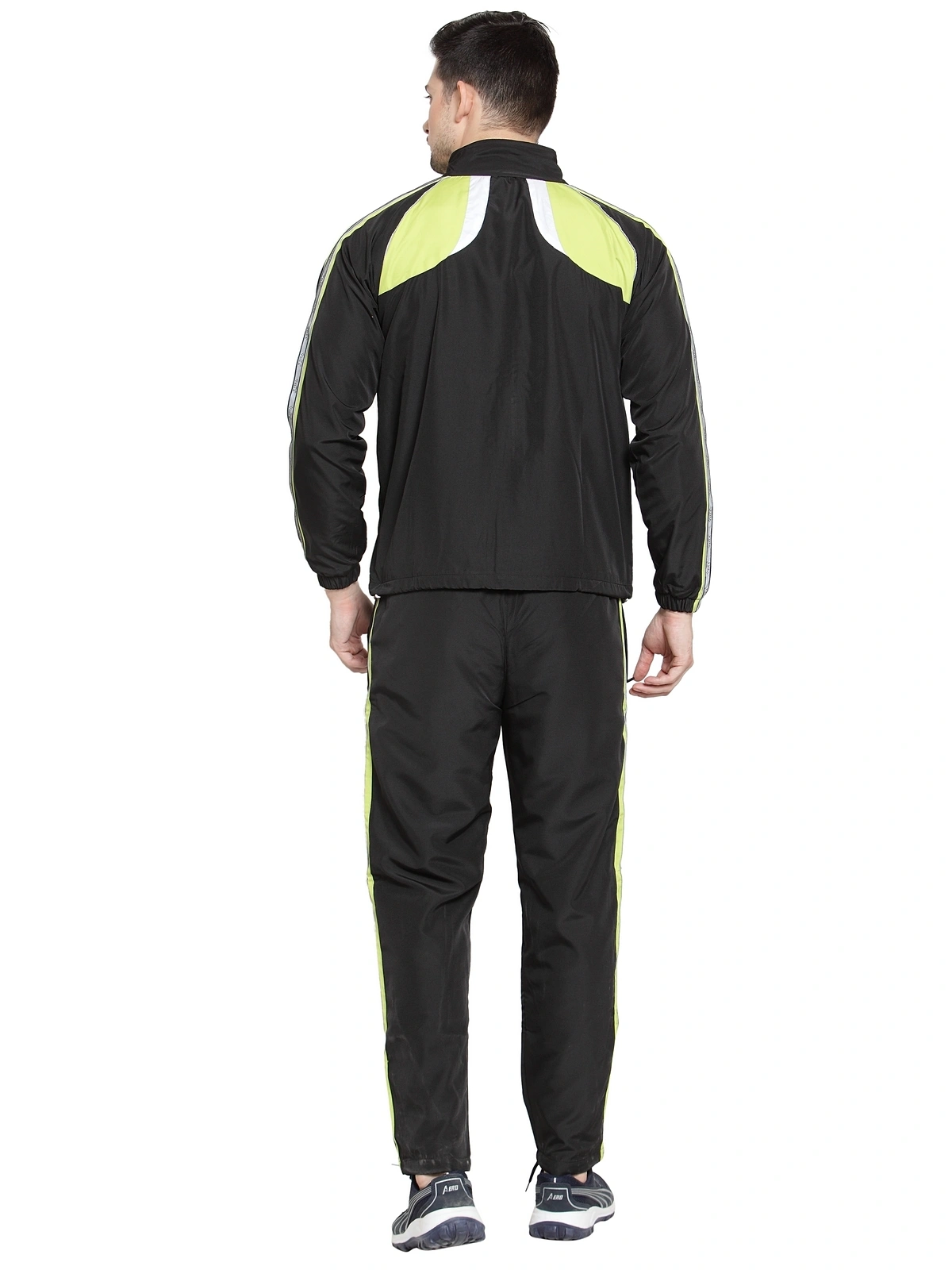 Vella Black Neon Color Radium Tape Tracksuit-M-Black-6