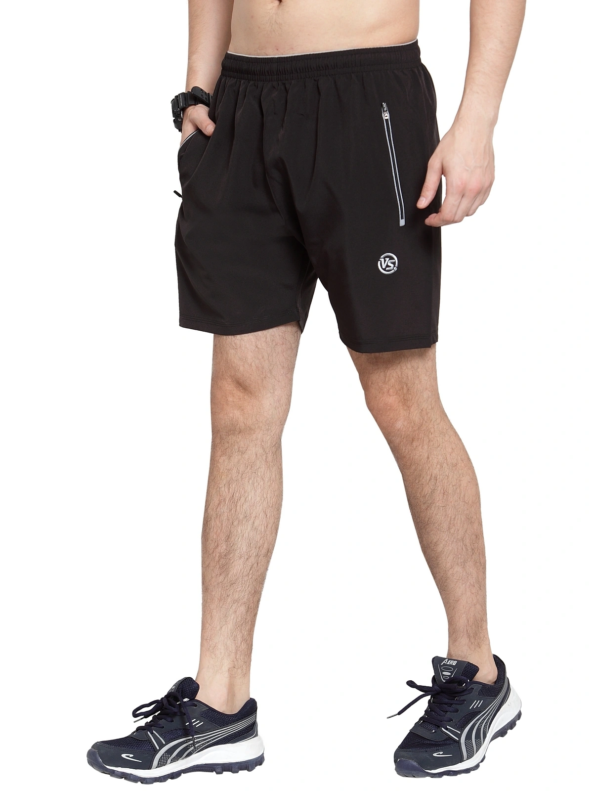 Vella Black Radium Color  Shorts-M-Black-3