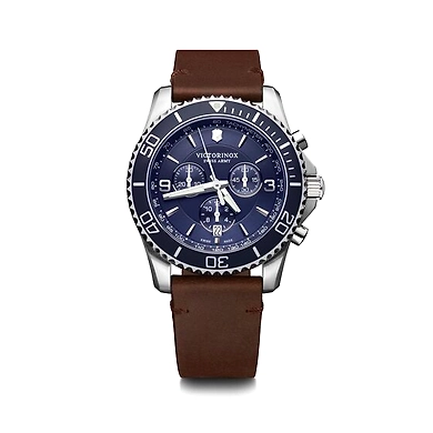 Maverick Chronograph blue &amp; brown-Victorinox703