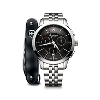 Alliance Chronograph, 44 mm black & silver