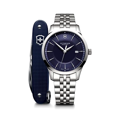 Alliance with Pioneer Swiss Army Knife blue &amp; silver-Victorinox787