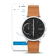 Hagen Brown Leather Hybrid Smartwatch