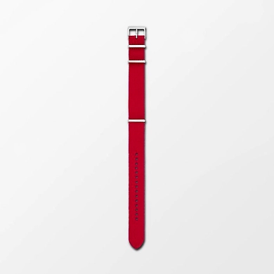 20mm Standard NATO Nylon Watch Strap, Red-SKB6045