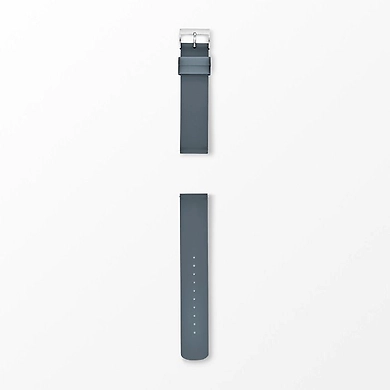 20mm Standard Interchangeable Silicone Watch Strap, Gray-SKB6034