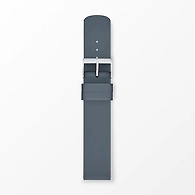 20mm Standard Interchangeable Silicone Watch Strap, Gray