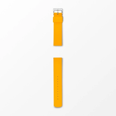 20mm Standard Silicone Watch Strap, Yellow-SKB6031