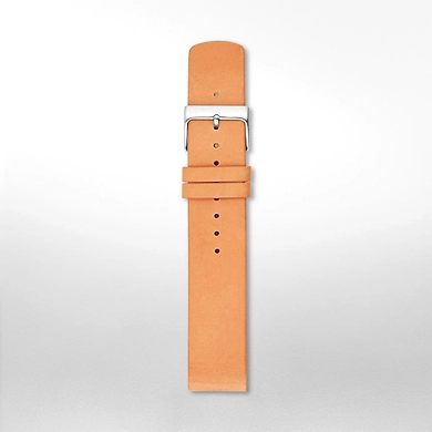 20mm Standard Leather Watch Strap, Tan-1