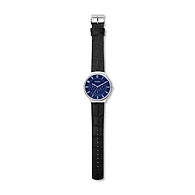 Grenen Black Leather Multifunction Watch