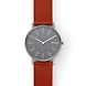 Signatur Slim Titanium and Cognac Leather Watch-SKW6429-sm