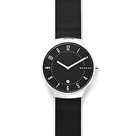 Grenen Black Leather Watch