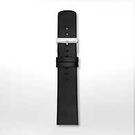 21mm Holst Leather Watch Strap, Black