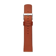 22mm Standard Leather Watch Strap, Brown