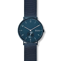 Aaren Kulor Matte Blue Steel-Mesh 40mm Watch