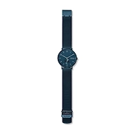 Aaren Kulor Matte Blue Steel-Mesh 40mm Watch
