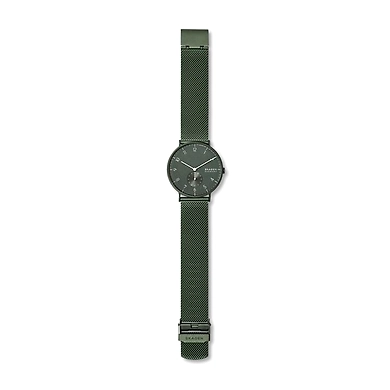 Aaren Kulor Matte Green Steel-Mesh 40mm Watch-1