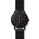 Horizont Black Steel-Mesh Dual Time Watch-SKW6538-sm