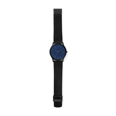 Jorn Black Steel-Mesh Watch-1