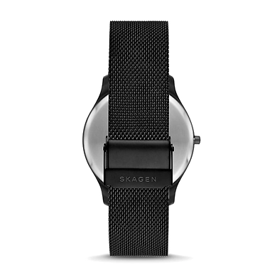 Jorn Black Steel-Mesh Watch-2