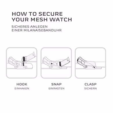 Grenen Black Steel-Mesh Watch-1