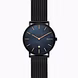 Hagen Slim Mother-of-Pearl Black Steel-Mesh Watch-SKW6472-sm