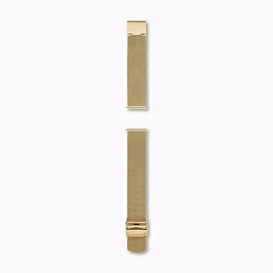 18mm Standard Steel-Mesh Watch Strap, Gold-Tone-2