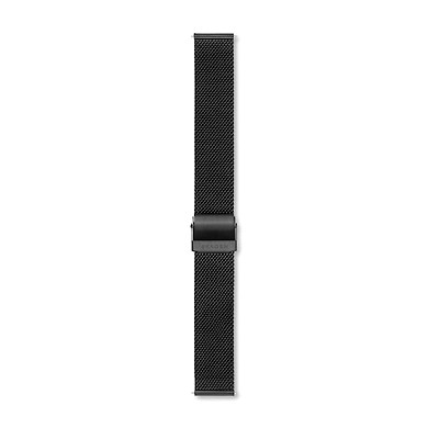 18mm Standard Steel-Mesh Watch Strap, Black-SKB6075