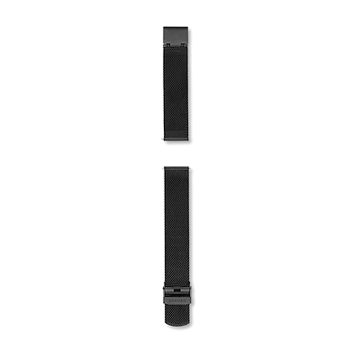 18mm Standard Steel-Mesh Watch Strap, Black-2